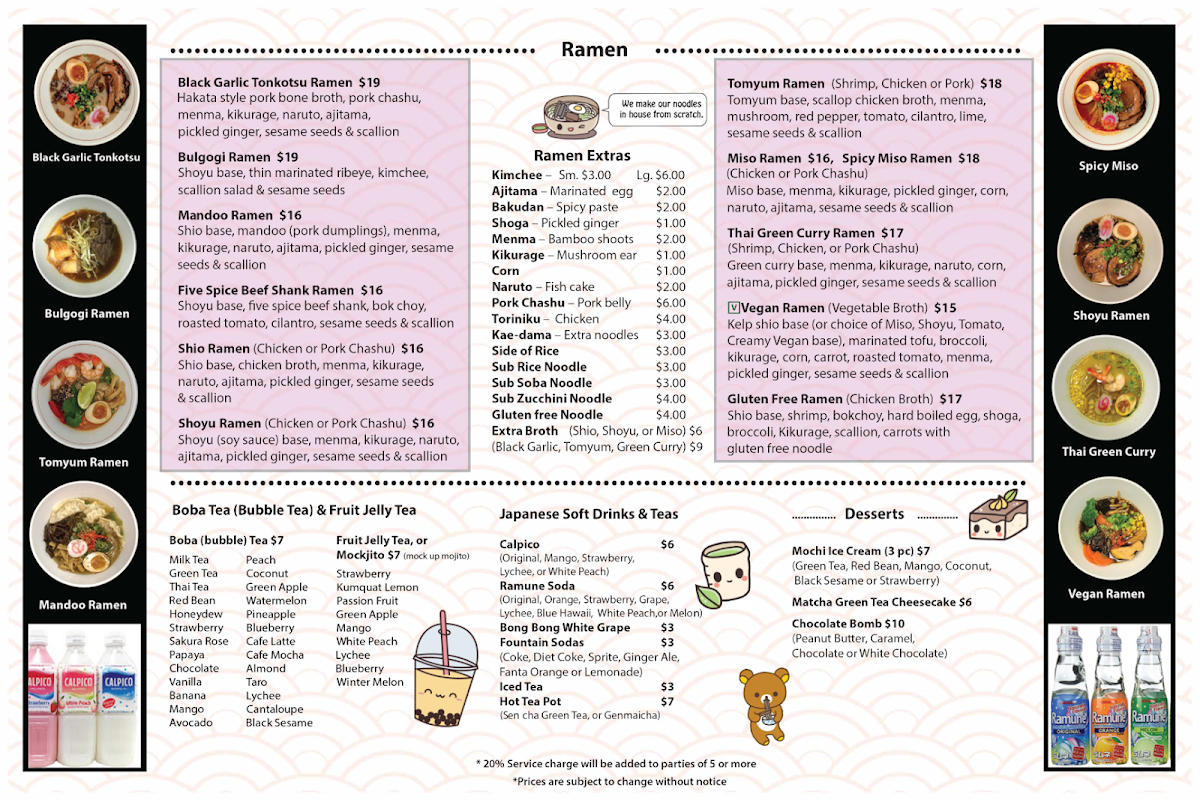 Menu Miyagi Ramen Bar-1
